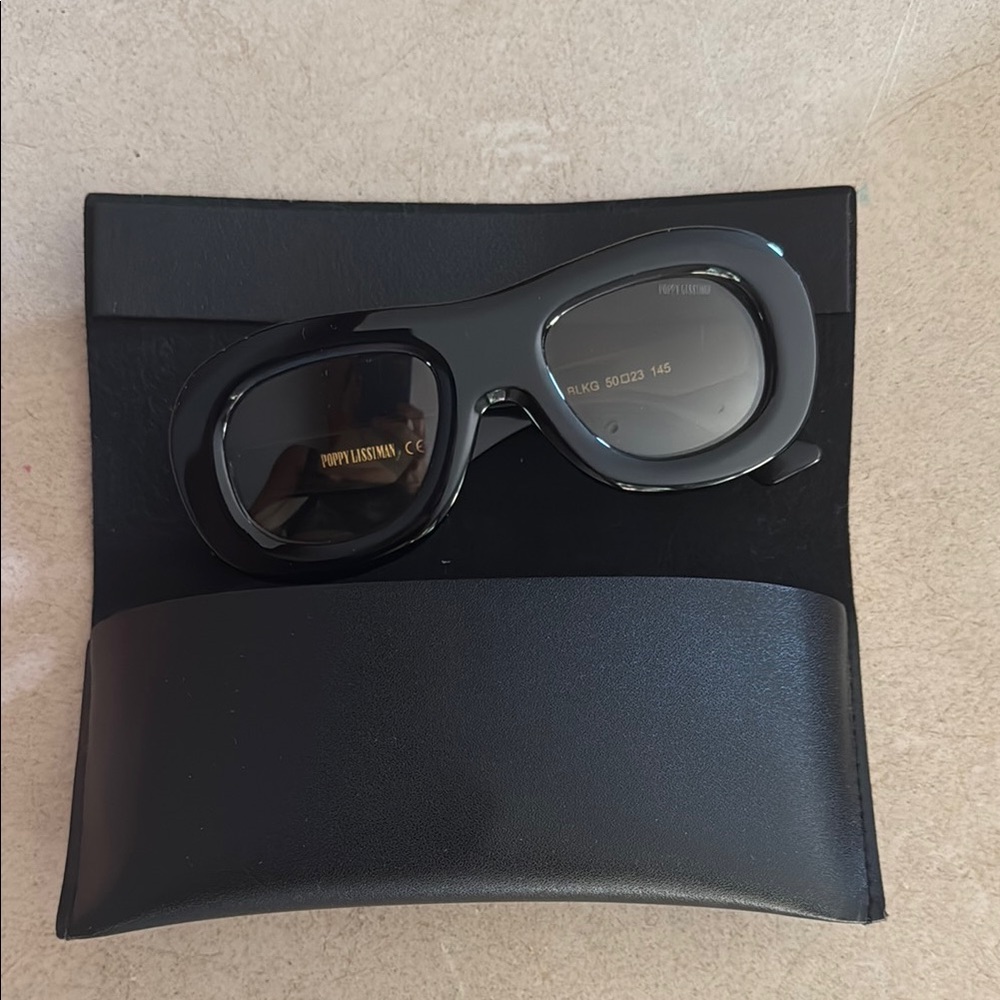 Poppy Lissiman Black Bibi Sunglasses
